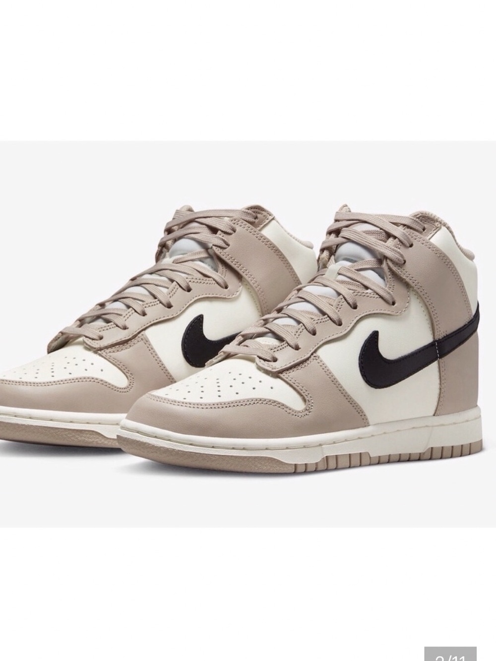 Nike Dunk High Men’s Sneakers - Beige, Cream & Black